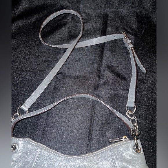 MK Michael Kors Fulton Leather Messenger Crossbody Bag in Grey - Picture 7 of 8